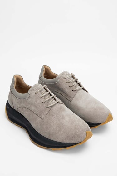  Tamer Tanca Erkek Hakiki Deri Taupe Sneakers & Spor Ayakkabı