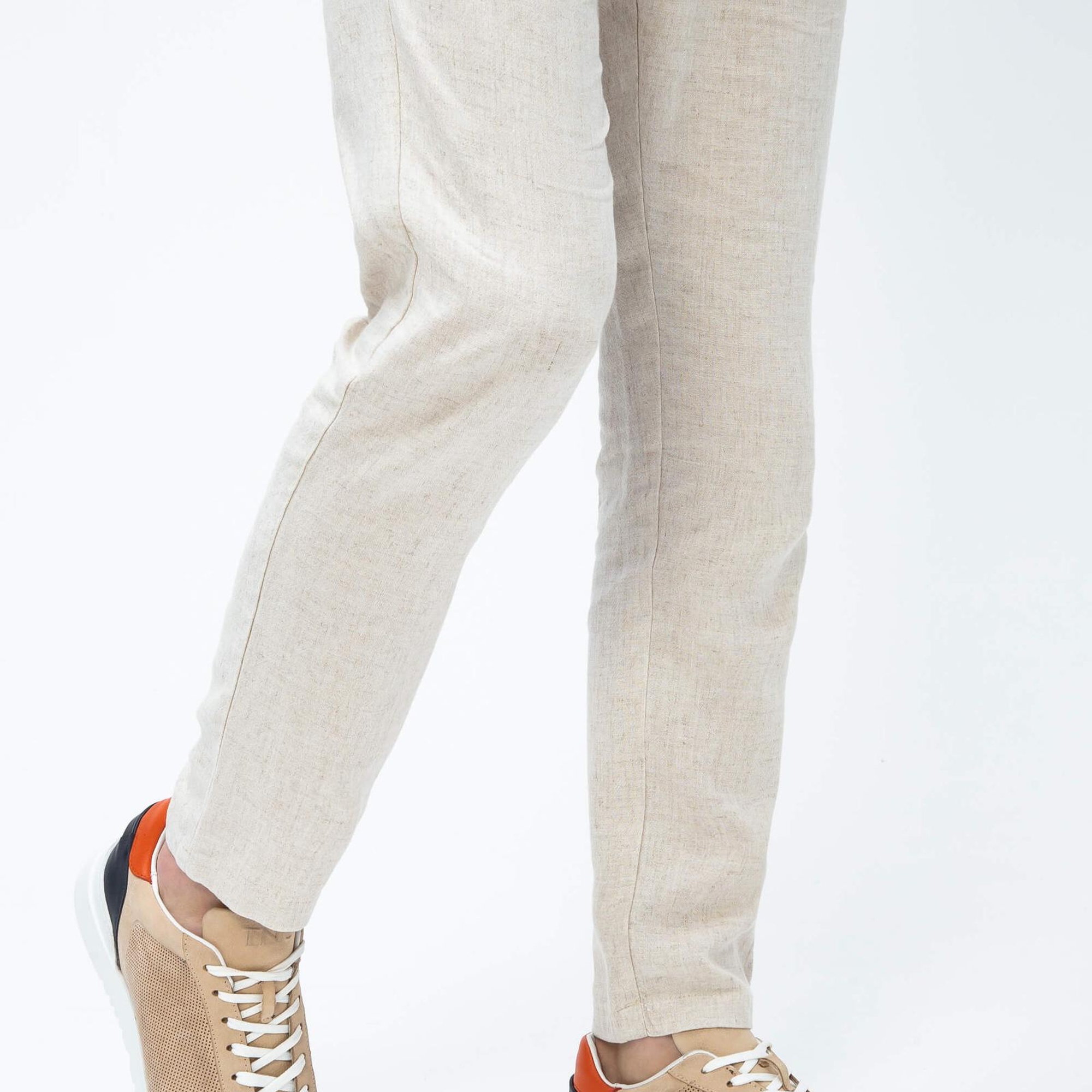 Tamer Tanca Erkek Hakiki Deri Bej Sneakers & Spor Ayakkabı