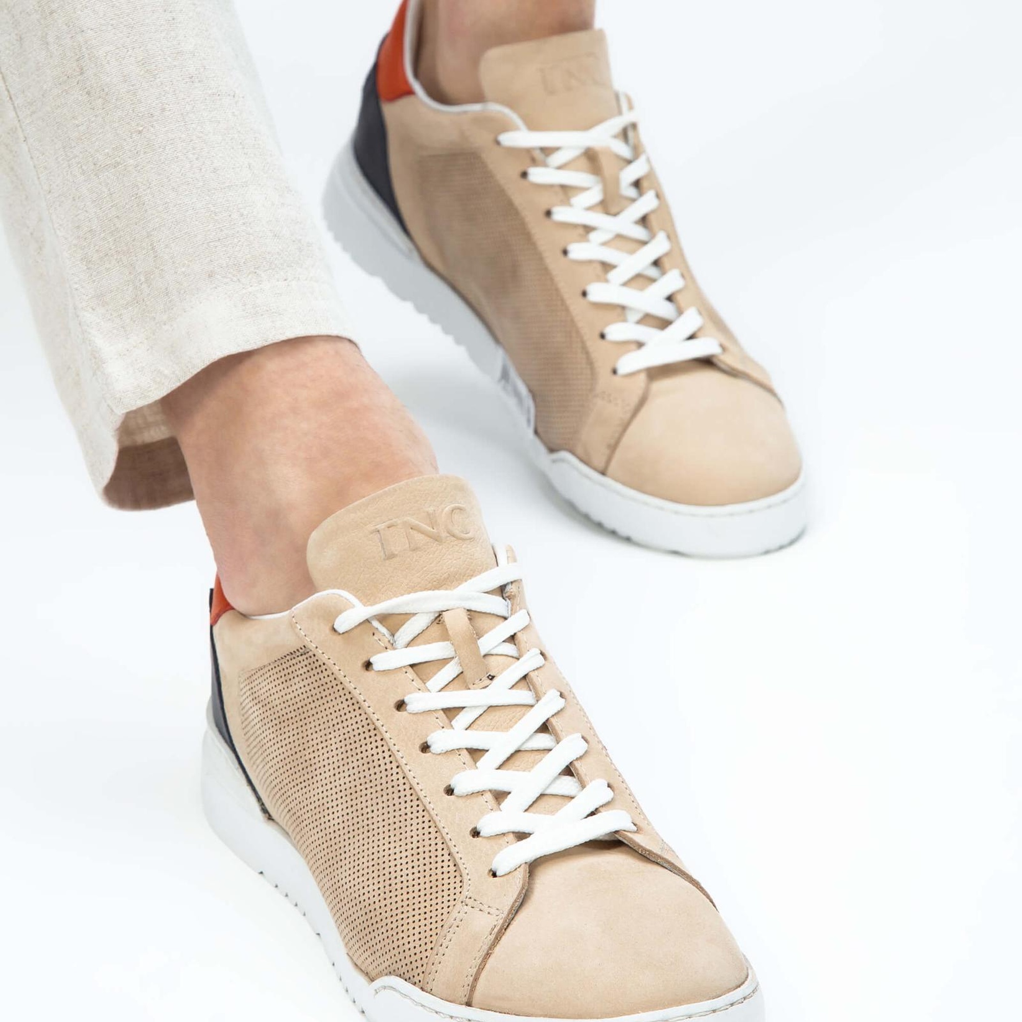 Tamer Tanca Erkek Hakiki Deri Bej Sneakers & Spor Ayakkabı