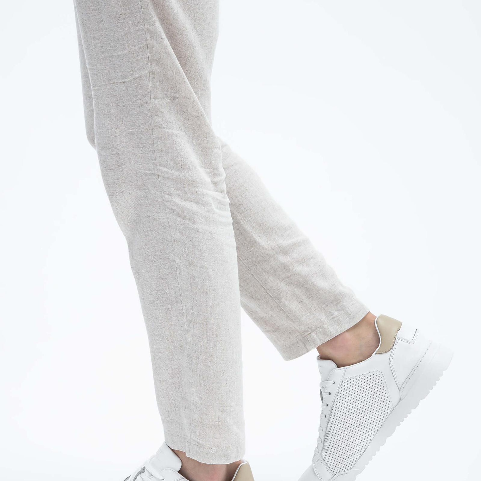 Tamer Tanca Erkek Hakiki Deri Beyaz Sneakers & Spor Ayakkabı