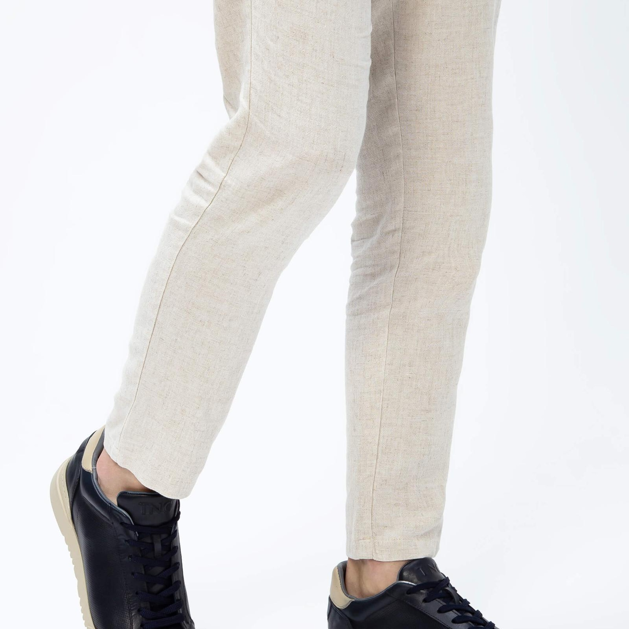 Tamer Tanca Erkek Hakiki Deri Lacivert Sneakers & Spor Ayakkabı