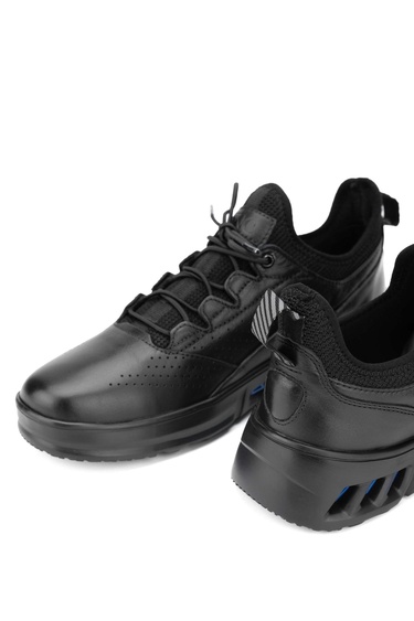  Tamer Tanca Erkek Hakiki Deri Siyah Sneakers & Spor Ayakkabı