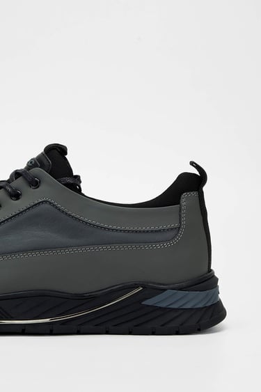  Tamer Tanca Erkek Hakiki Deri Gri Sneakers & Spor Ayakkabı