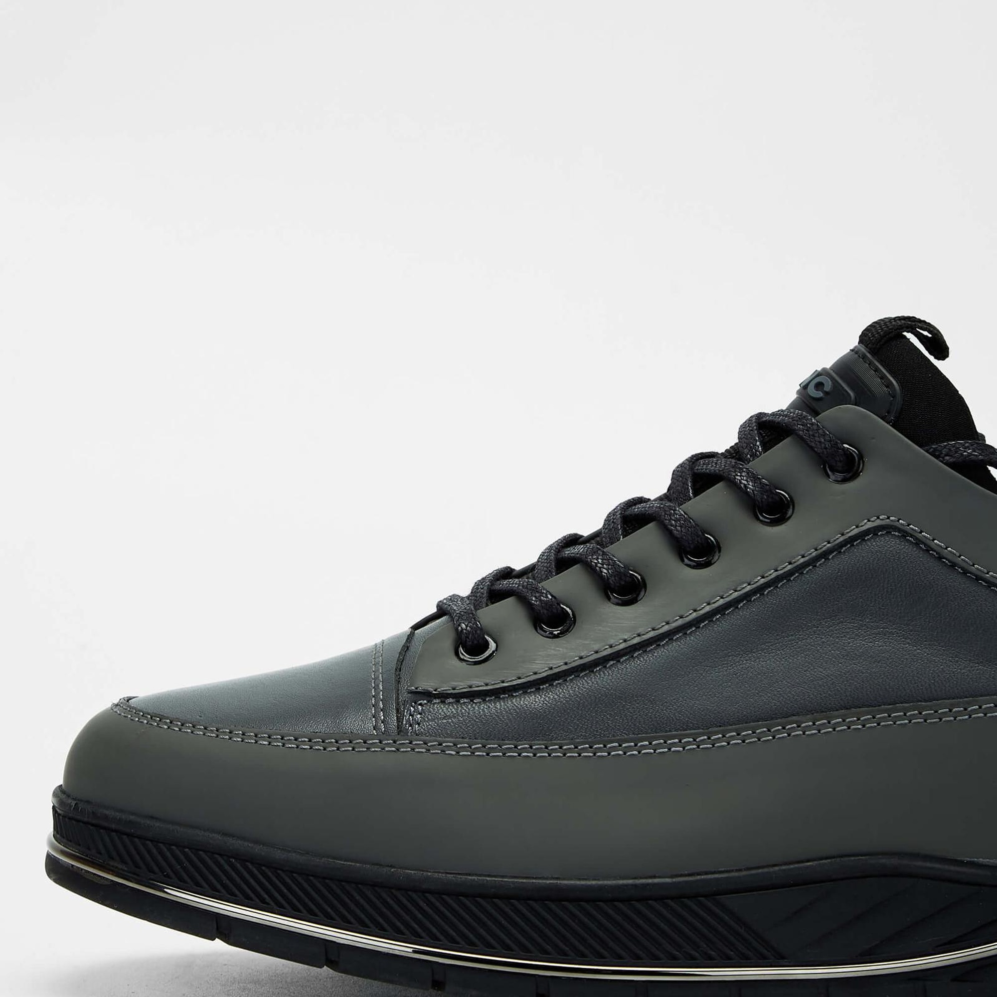 Tamer Tanca Erkek Hakiki Deri Gri Sneakers & Spor Ayakkabı