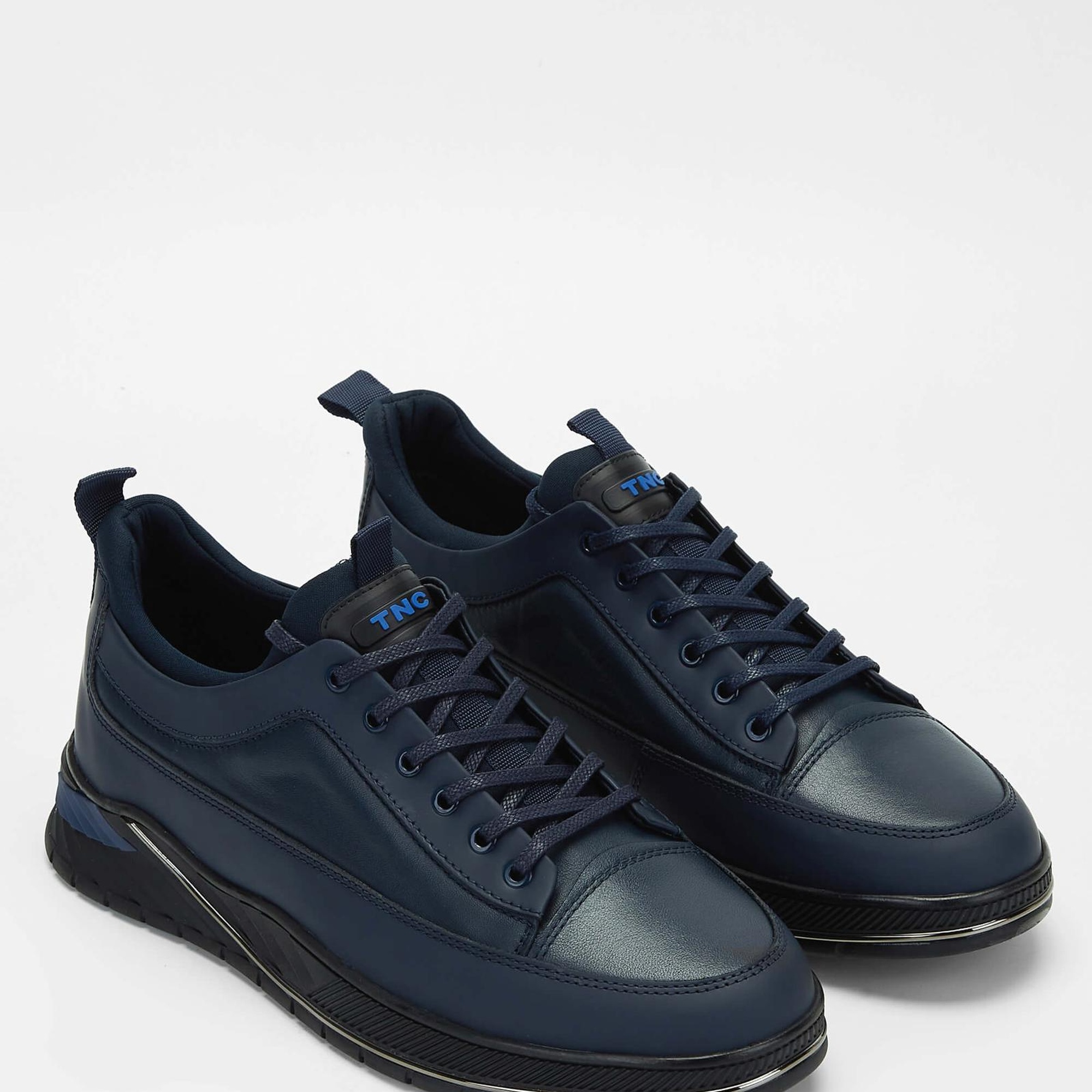 Tamer Tanca Erkek Hakiki Deri Lacivert Sneakers & Spor Ayakkabı