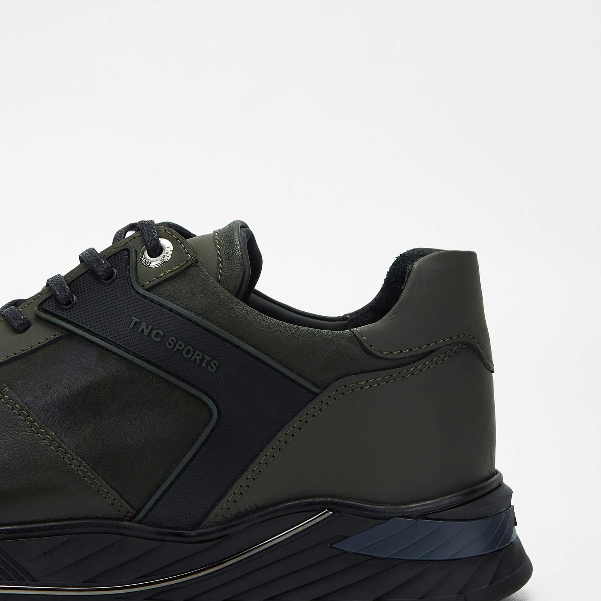 Tamer Tanca Erkek Hakiki Deri Haki Sneakers & Spor Ayakkabı