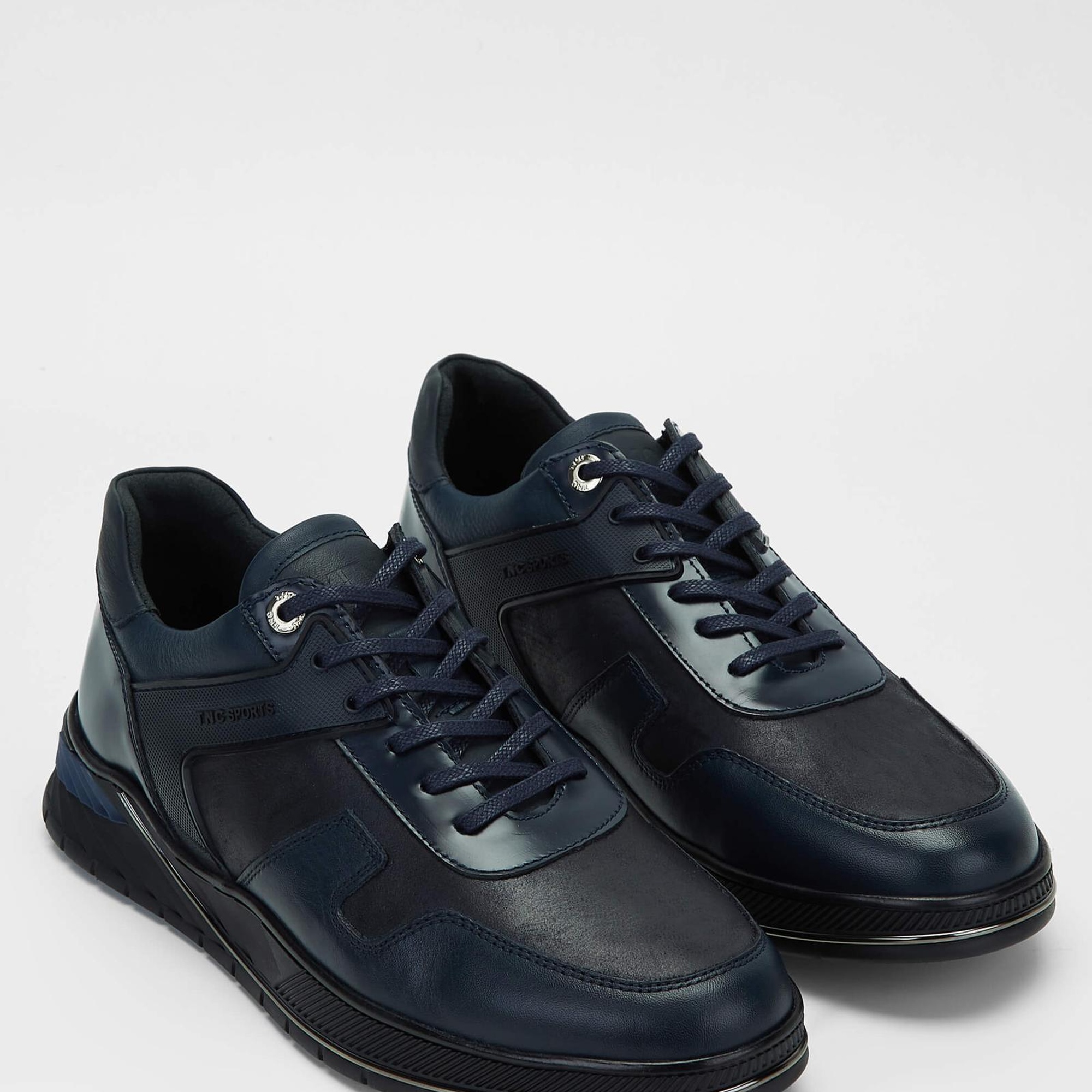 Tamer Tanca Erkek Hakiki Deri Lacivert Sneakers & Spor Ayakkabı