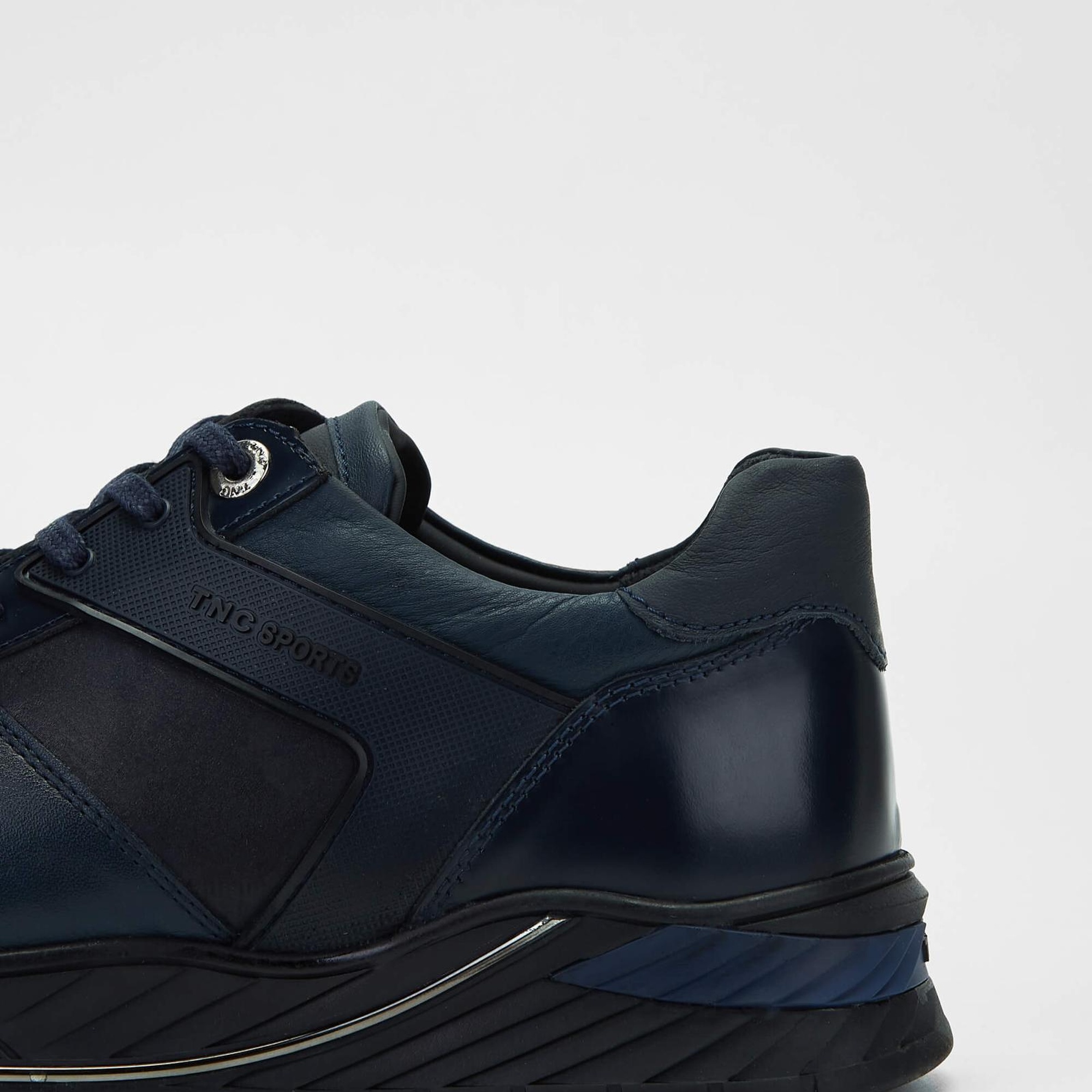 Tamer Tanca Erkek Hakiki Deri Lacivert Sneakers & Spor Ayakkabı