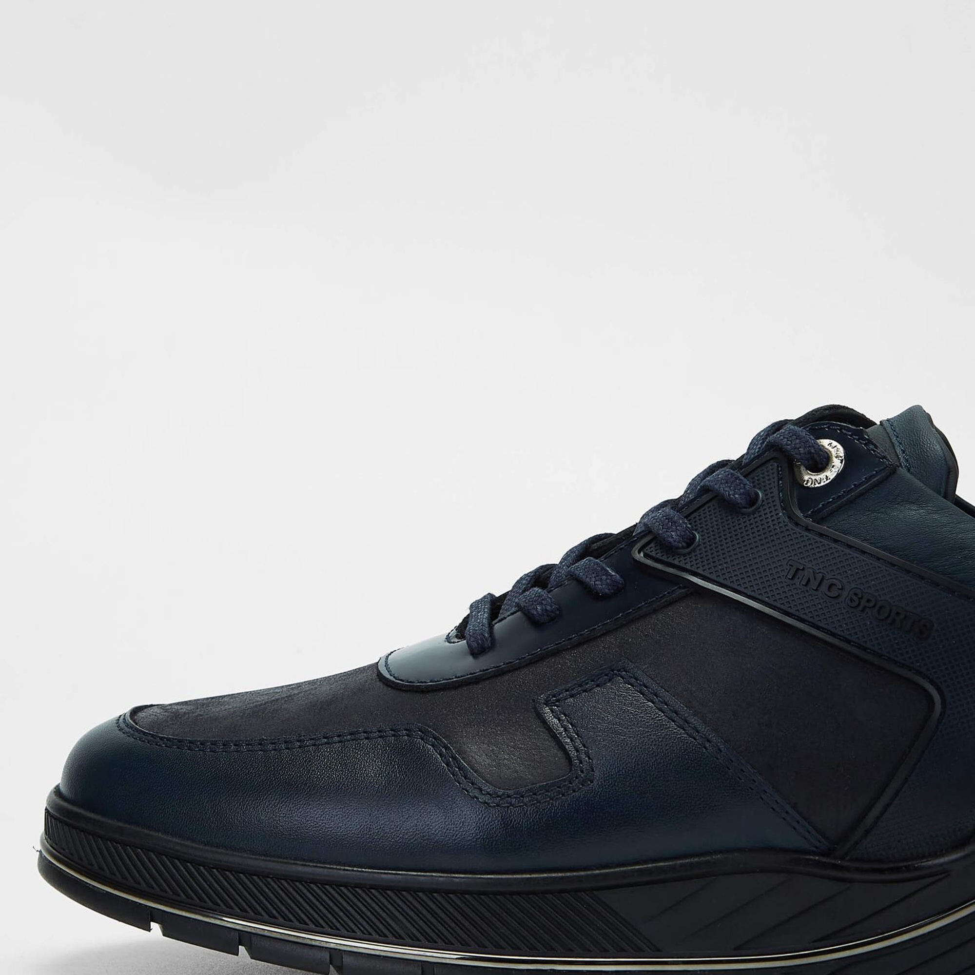 Tamer Tanca Erkek Hakiki Deri Lacivert Sneakers & Spor Ayakkabı