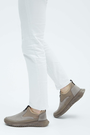  Tamer Tanca Erkek Hakiki Deri Vizon Sneakers & Spor Ayakkabı