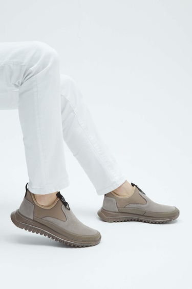  Tamer Tanca Erkek Hakiki Deri Vizon Sneakers & Spor Ayakkabı
