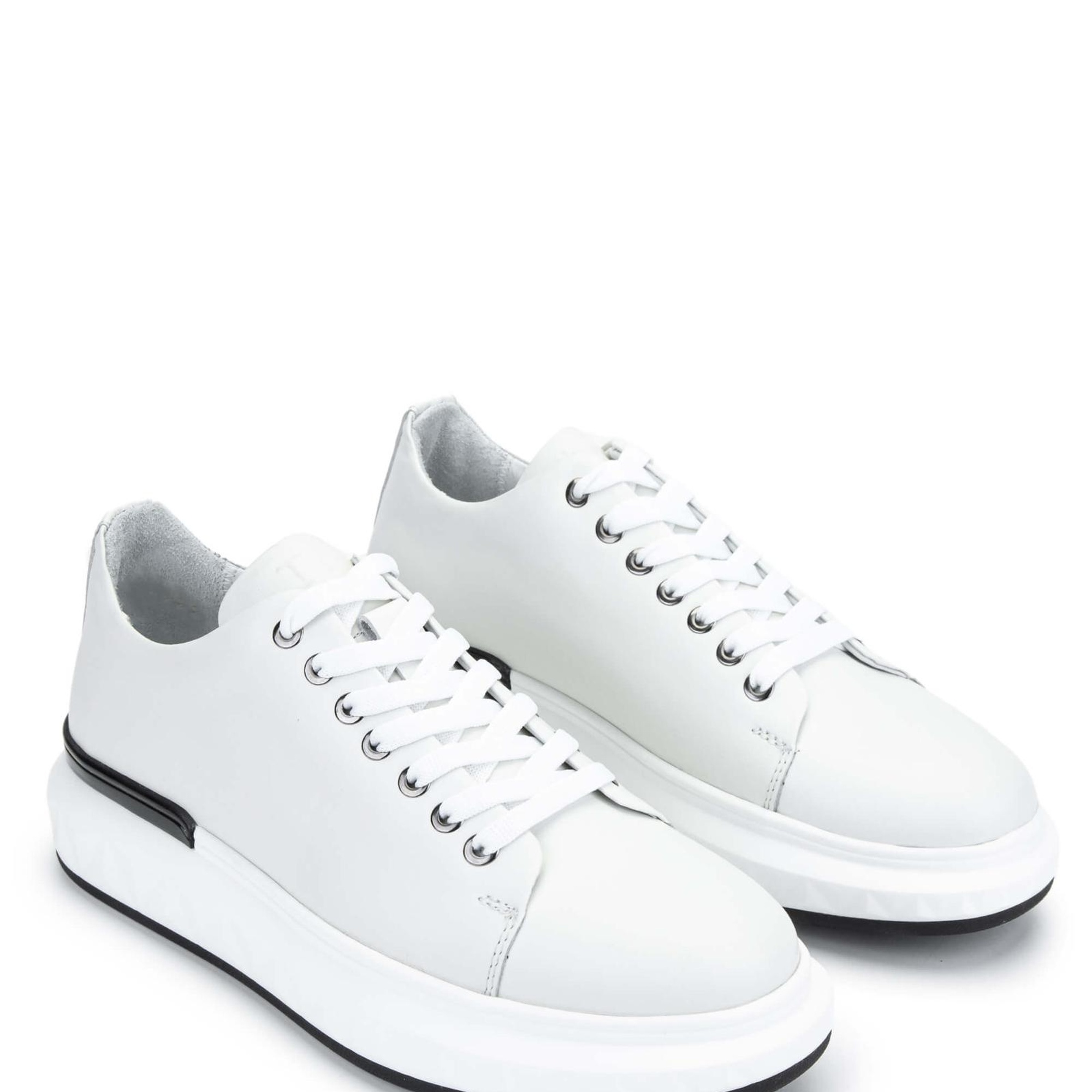 Tamer Tanca Erkek Hakiki Deri Beyaz Sneakers & Spor Ayakkabı