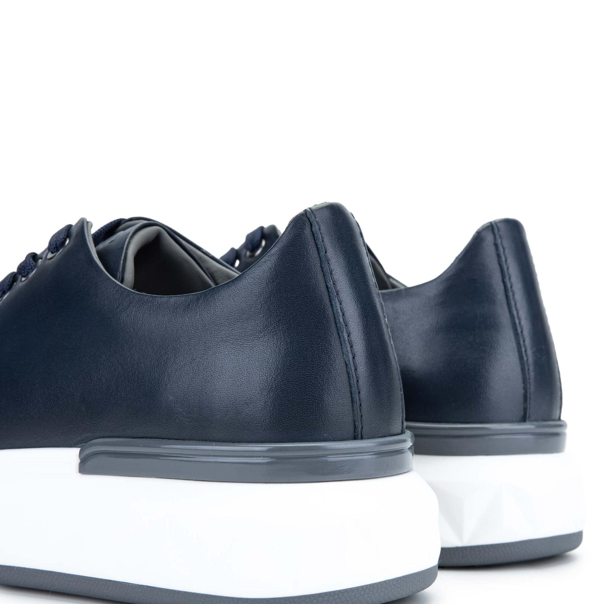 Tamer Tanca Erkek Hakiki Deri Lacivert Sneakers & Spor Ayakkabı