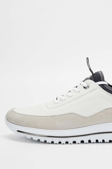  Tamer Tanca Erkek Hakiki Deri Beyaz Sneakers & Spor Ayakkabı