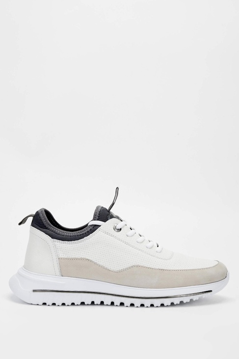  Tamer Tanca Erkek Hakiki Deri Beyaz Sneakers & Spor Ayakkabı