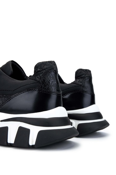  Tamer Tanca Erkek Hakiki Deri Siyah Sneakers & Spor Ayakkabı