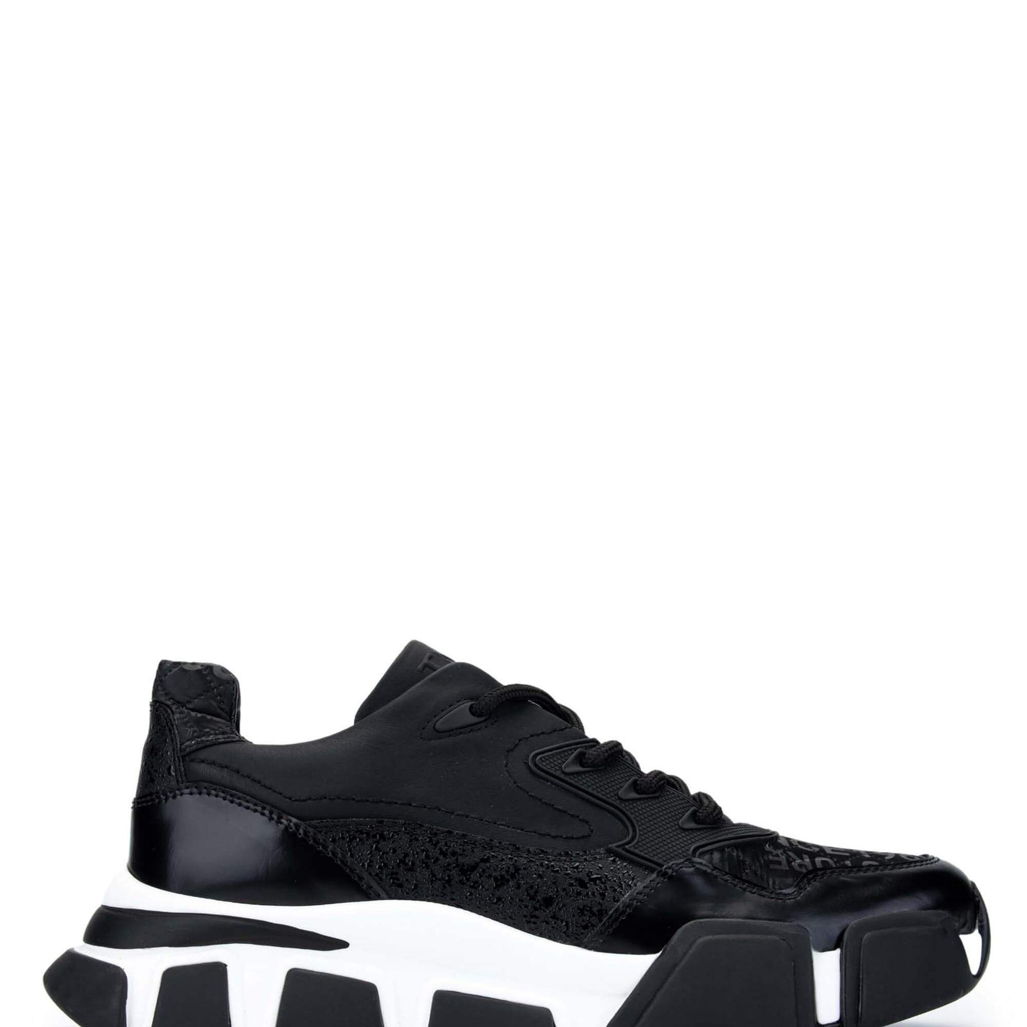 Tamer Tanca Erkek Hakiki Deri Siyah Sneakers & Spor Ayakkabı