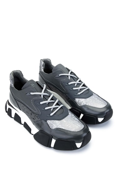  Tamer Tanca Erkek Hakiki Deri Gri Sneakers & Spor Ayakkabı