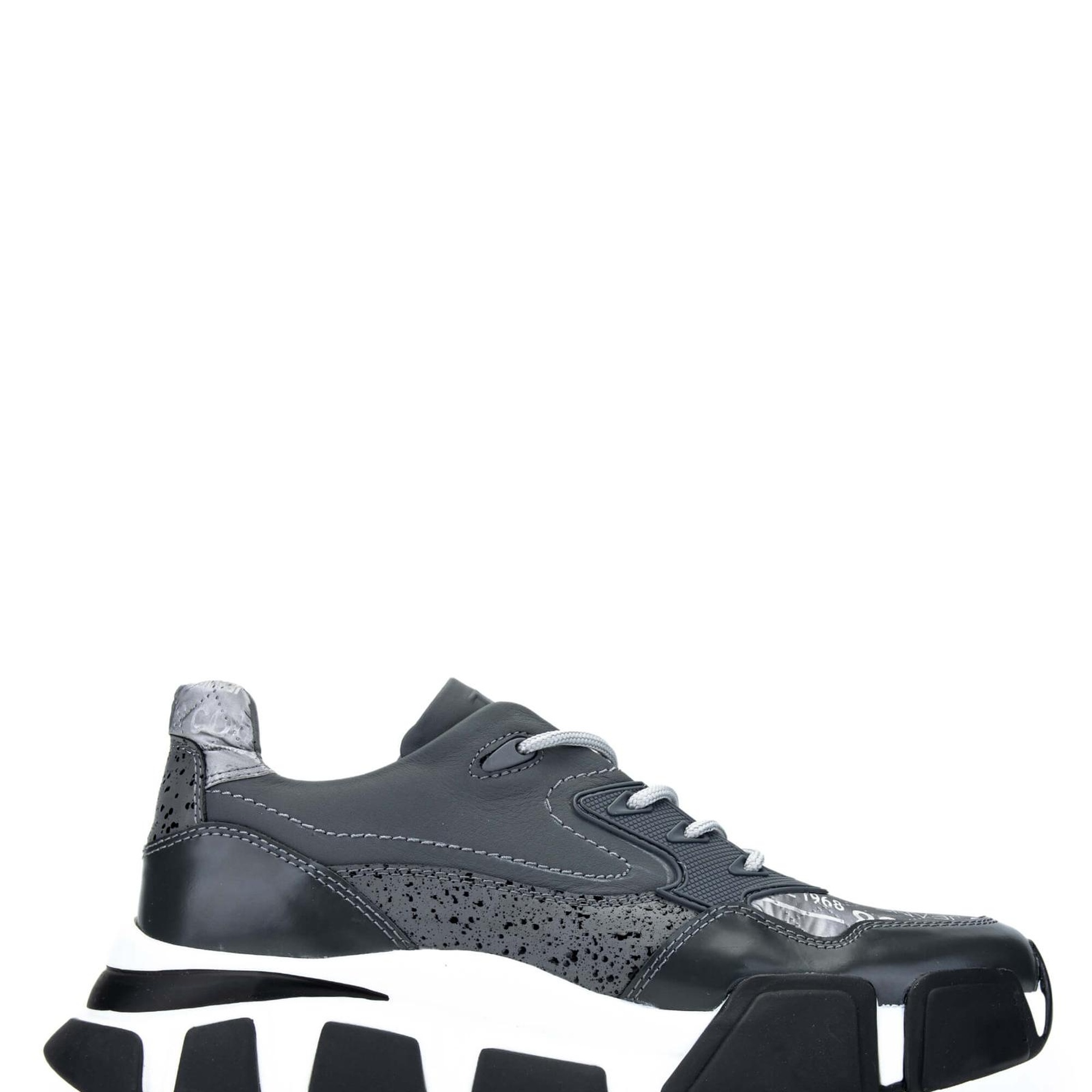 Tamer Tanca Erkek Hakiki Deri Gri Sneakers & Spor Ayakkabı