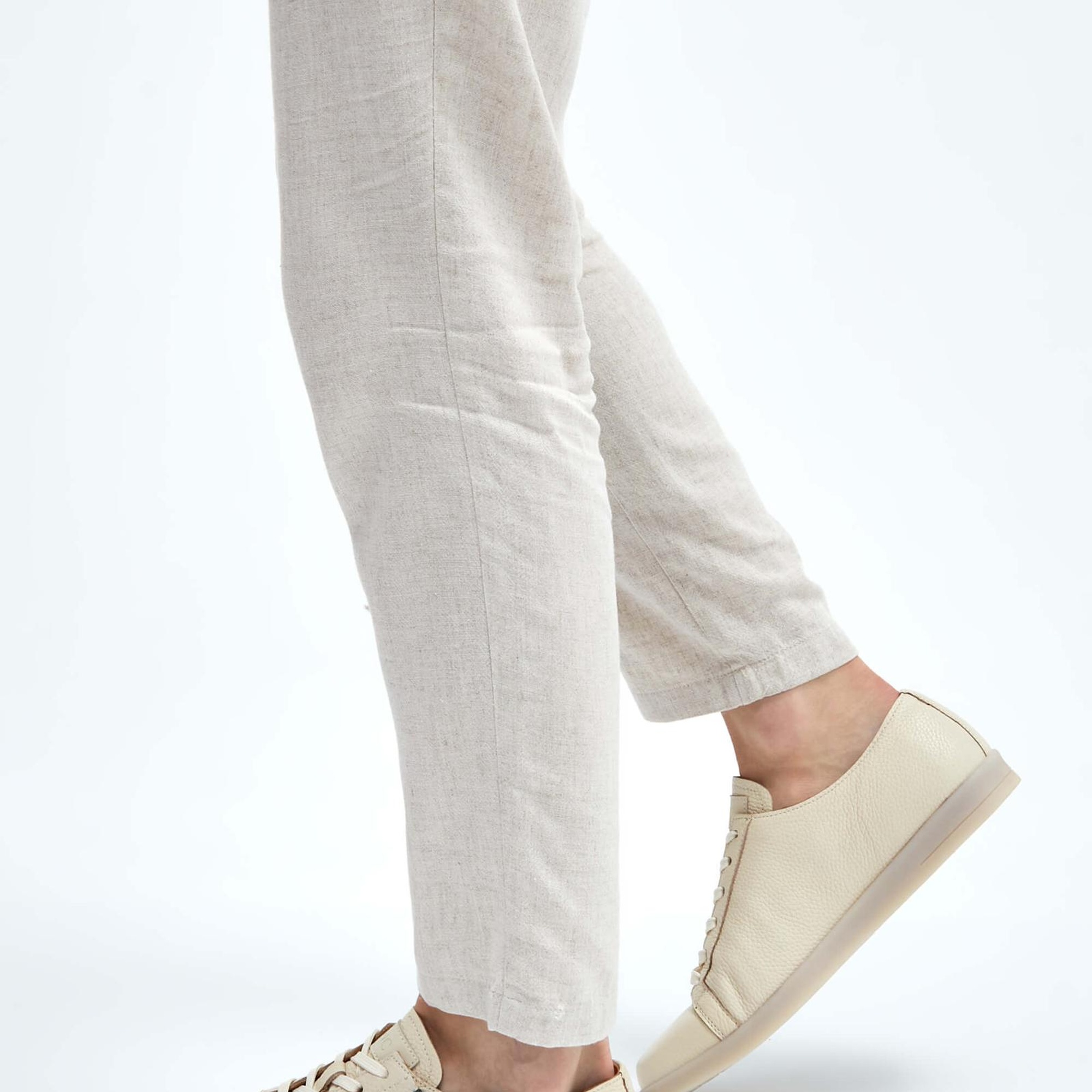 Tamer Tanca Erkek Hakiki Deri Fildişi Sneakers & Spor Ayakkabı