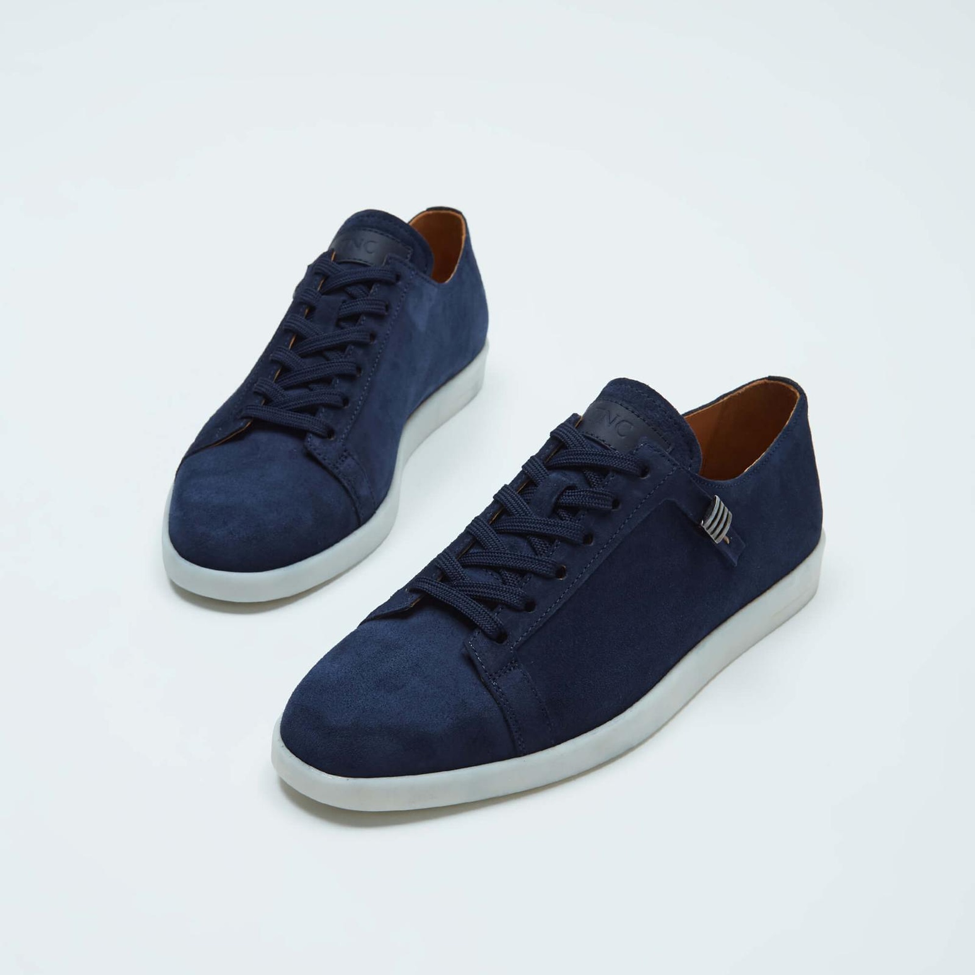 Tamer Tanca Erkek Hakiki Deri Lacivert Süet Sneakers & Spor Ayakkabı