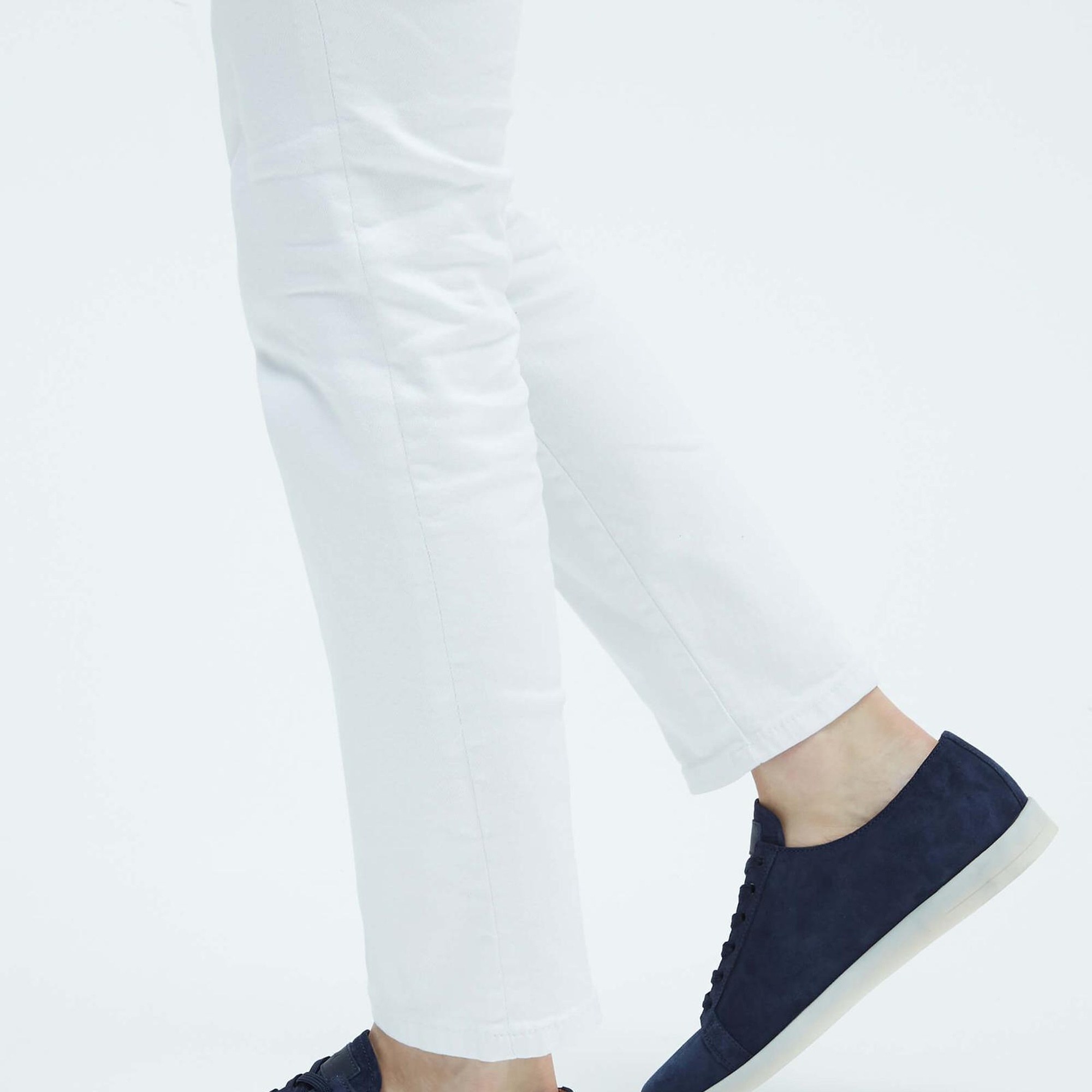 Tamer Tanca Erkek Hakiki Deri Lacivert Süet Sneakers & Spor Ayakkabı