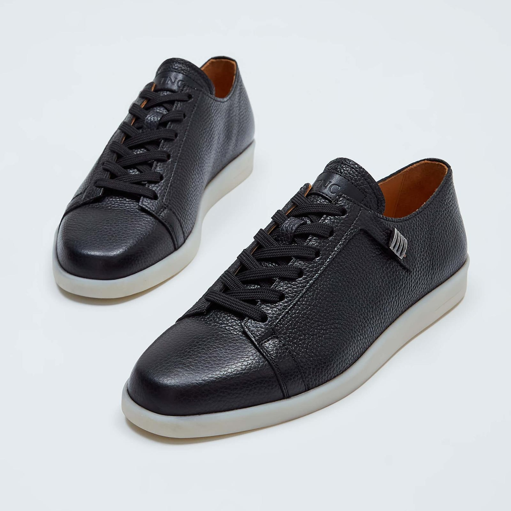 Tamer Tanca Erkek Hakiki Deri Siyah Sneakers & Spor Ayakkabı