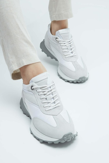  Tamer Tanca Erkek Hakiki Deri Beyaz Sneakers & Spor Ayakkabı