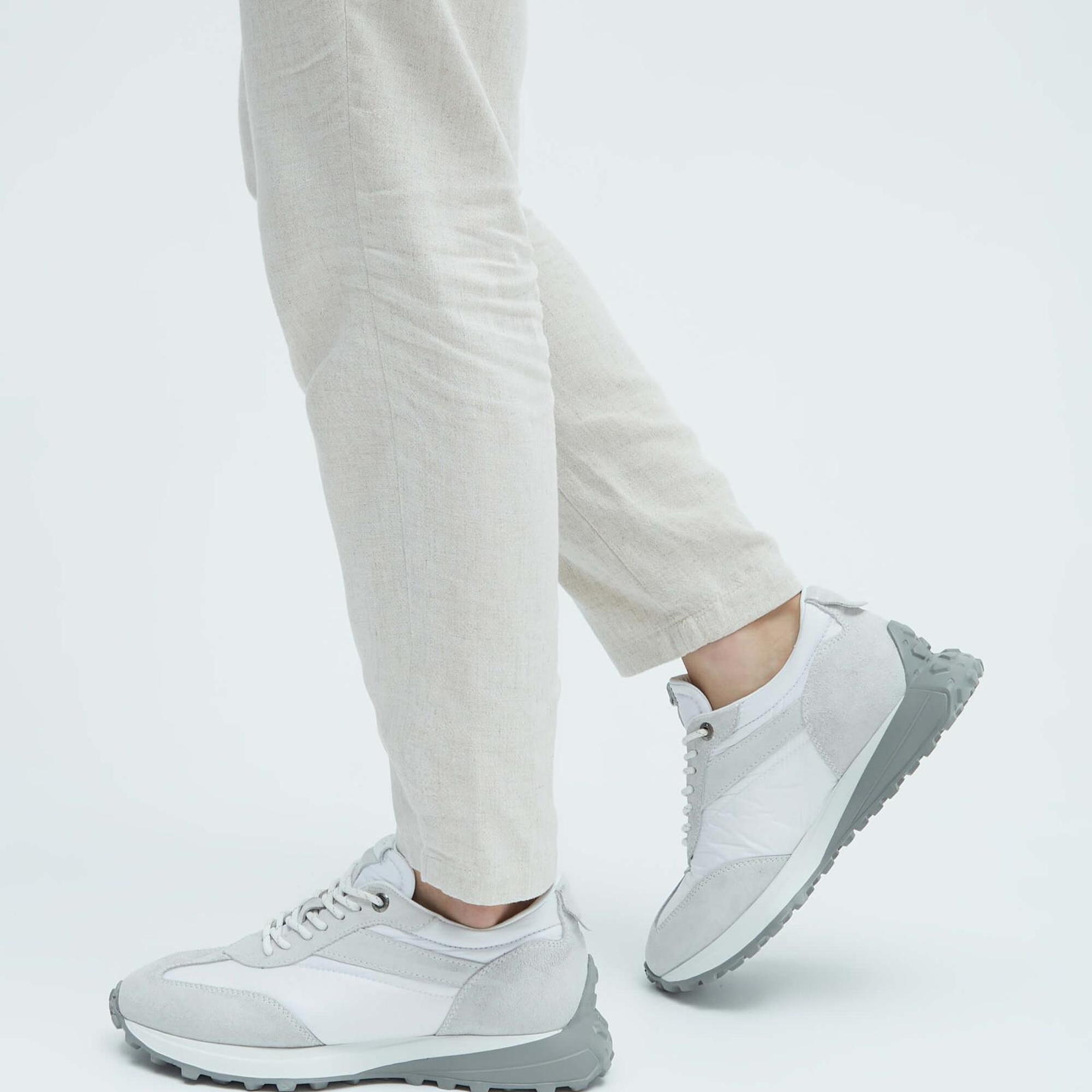 Tamer Tanca Erkek Hakiki Deri Beyaz Sneakers & Spor Ayakkabı