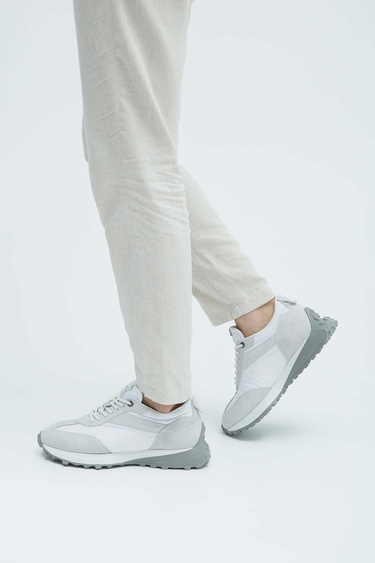  Tamer Tanca Erkek Hakiki Deri Beyaz Sneakers & Spor Ayakkabı