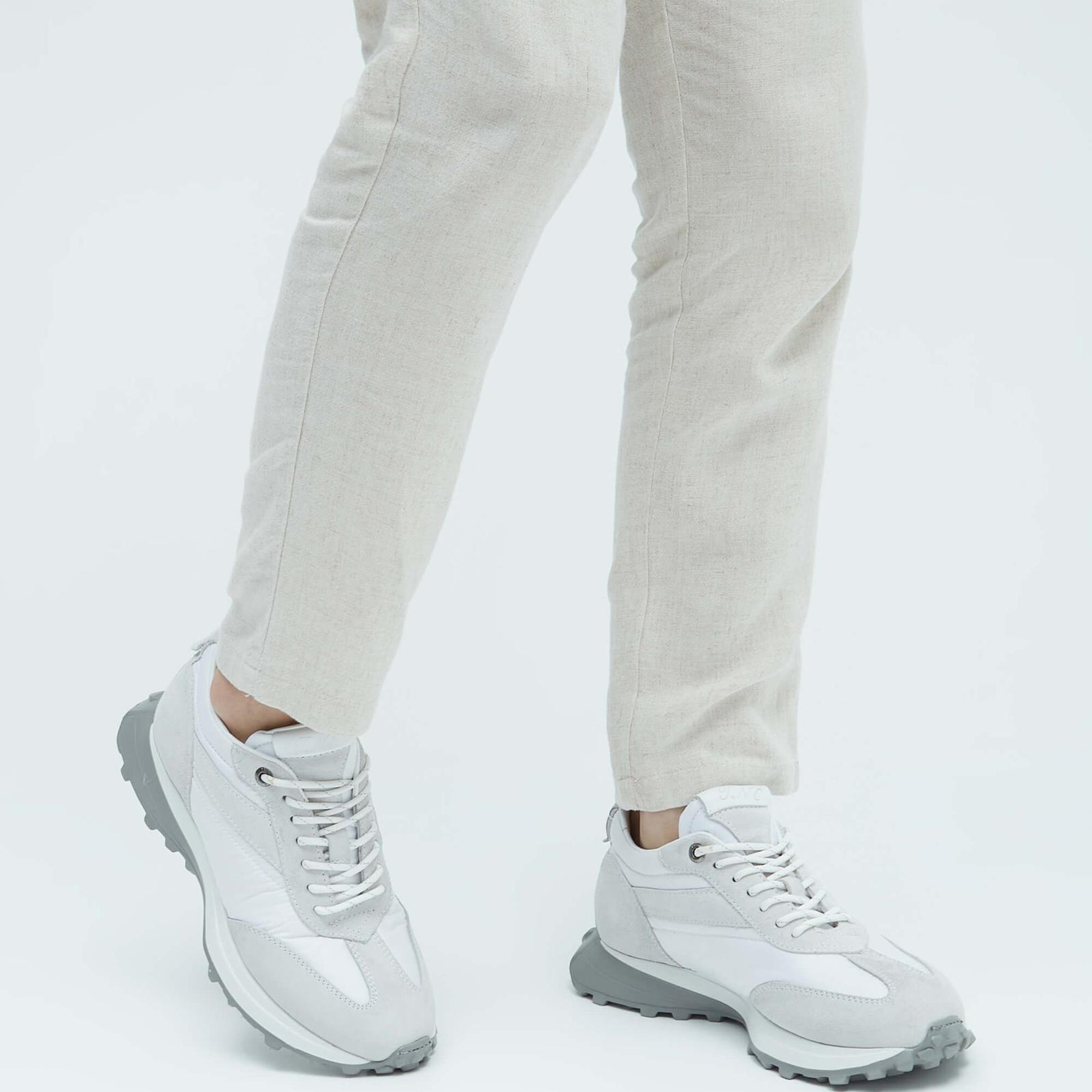 Tamer Tanca Erkek Hakiki Deri Beyaz Sneakers & Spor Ayakkabı