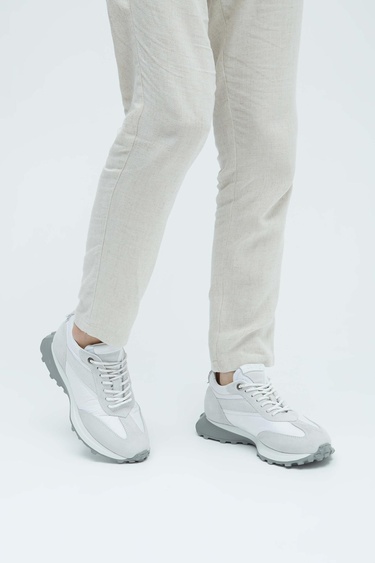  Tamer Tanca Erkek Hakiki Deri Beyaz Sneakers & Spor Ayakkabı
