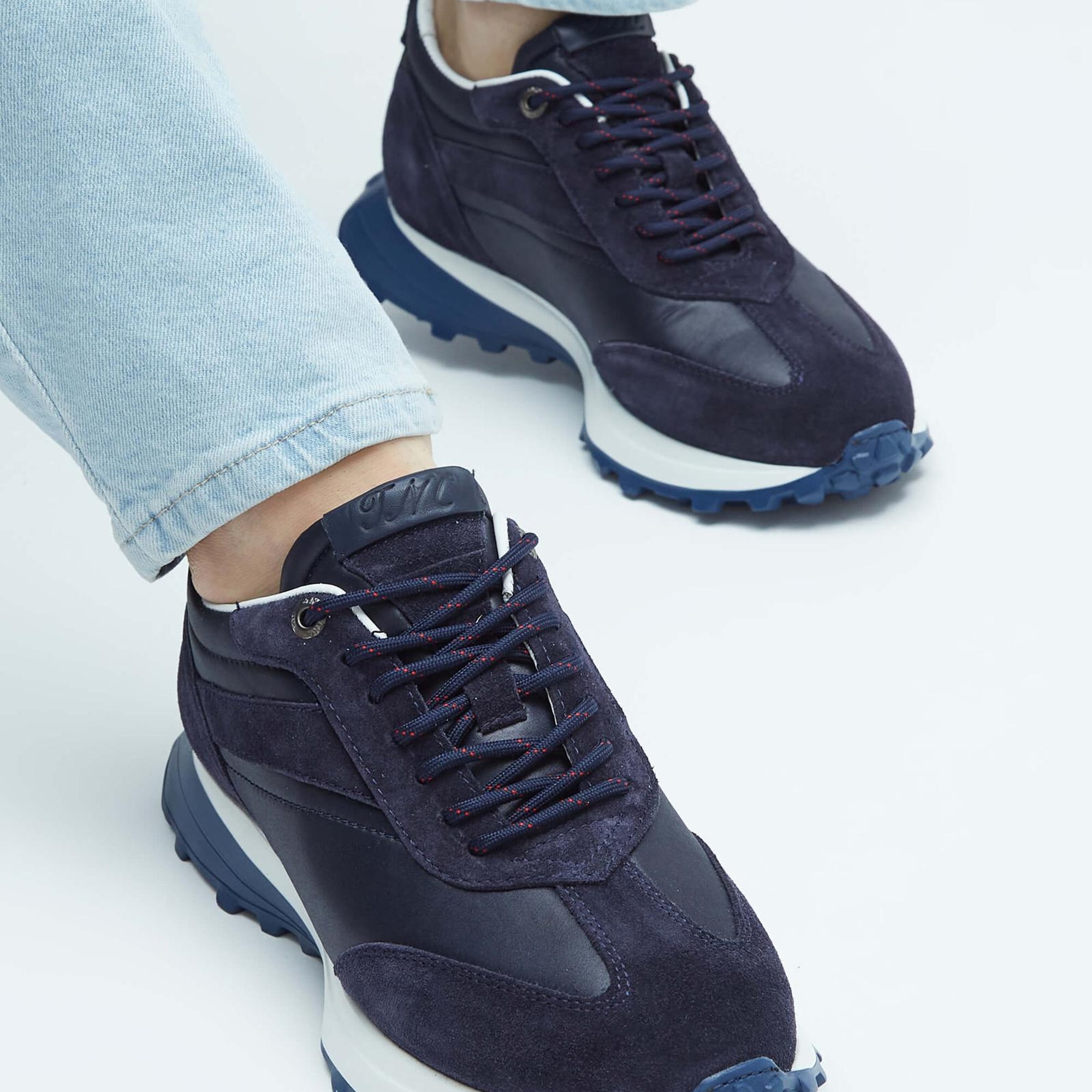 Tamer Tanca Erkek Hakiki Deri Lacivert Sneakers & Spor Ayakkabı