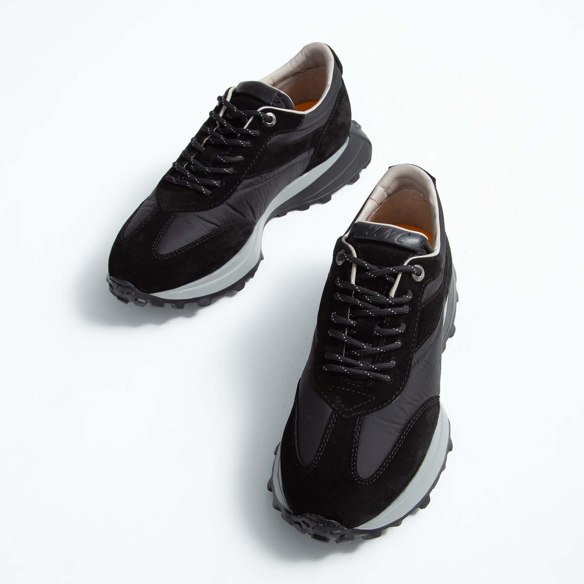 Tamer Tanca Erkek Hakiki Deri Siyah Sneakers & Spor Ayakkabı