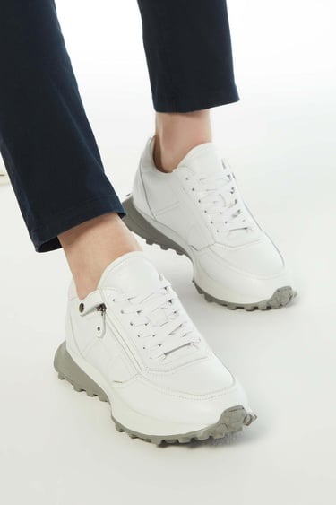  Tamer Tanca Erkek Hakiki Deri Beyaz Sneakers & Spor Ayakkabı