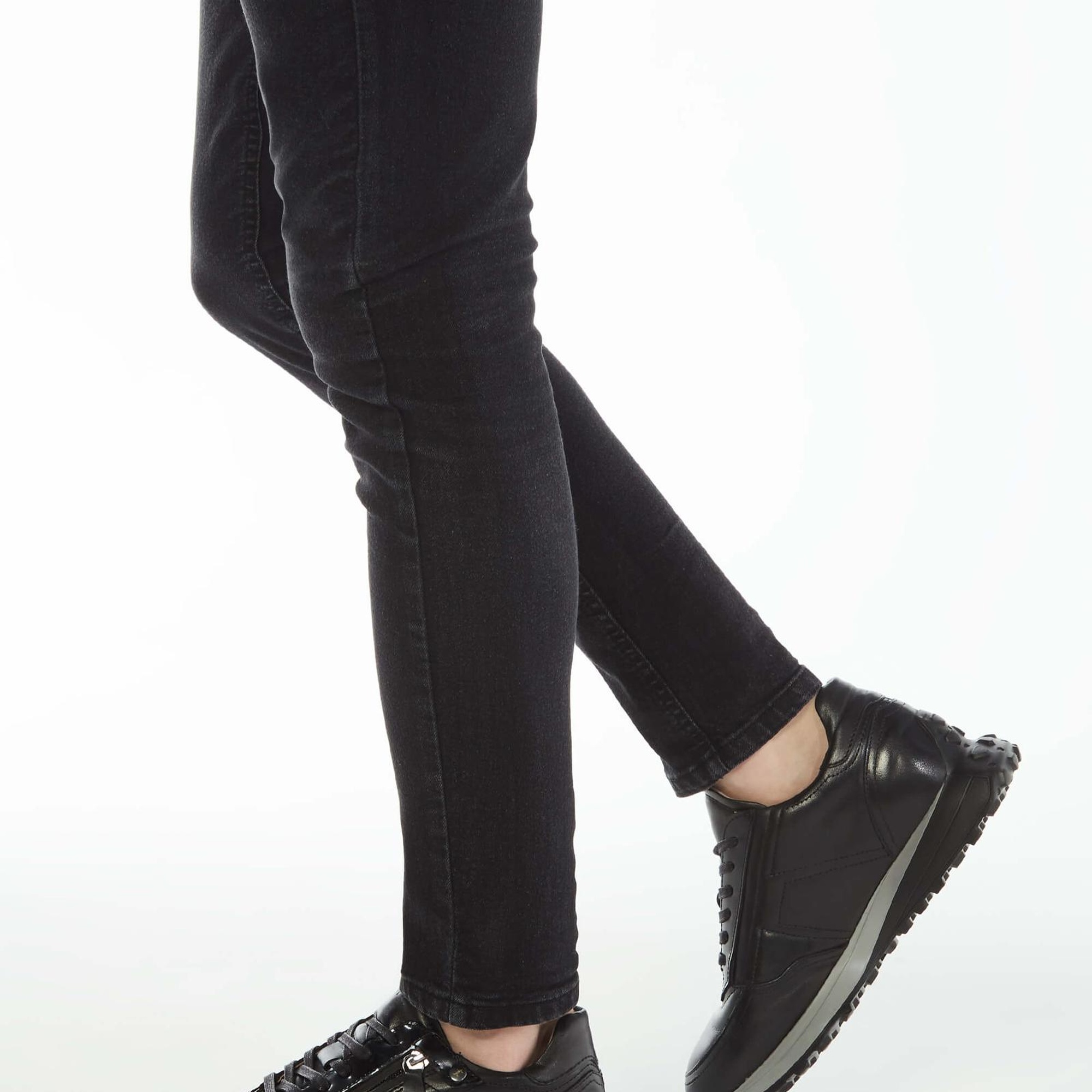 Tamer Tanca Erkek Hakiki Deri Siyah Sneakers & Spor Ayakkabı