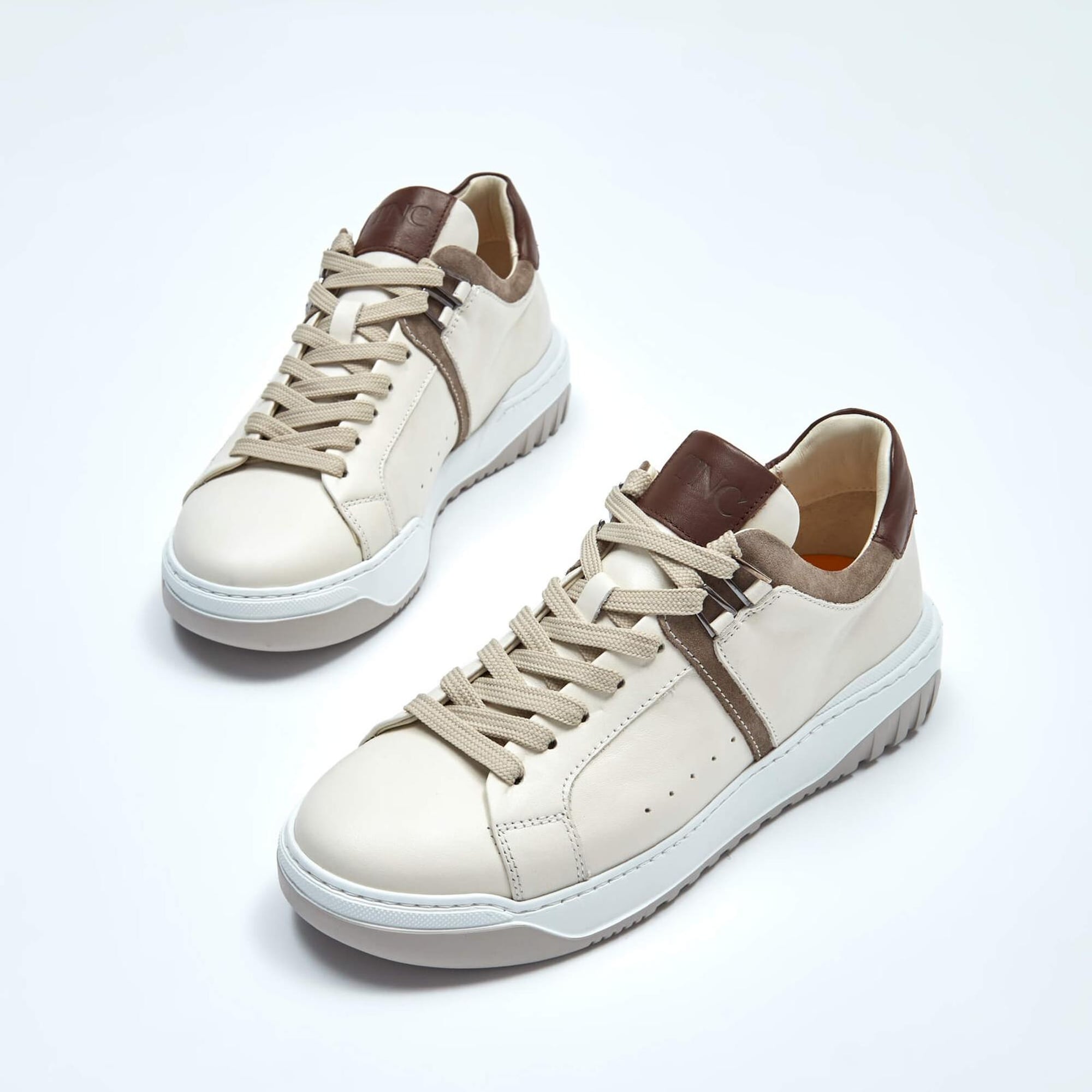 Tamer Tanca Erkek Hakiki Deri Bej Sneakers & Spor Ayakkabı