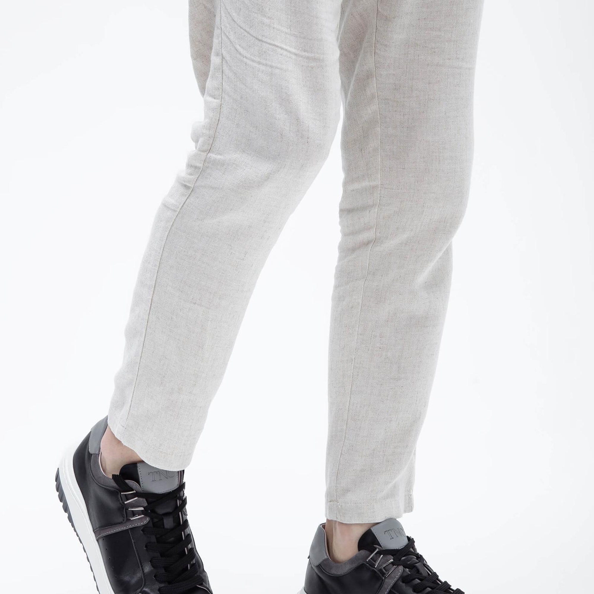 Tamer Tanca Erkek Hakiki Deri Siyah Sneakers & Spor Ayakkabı