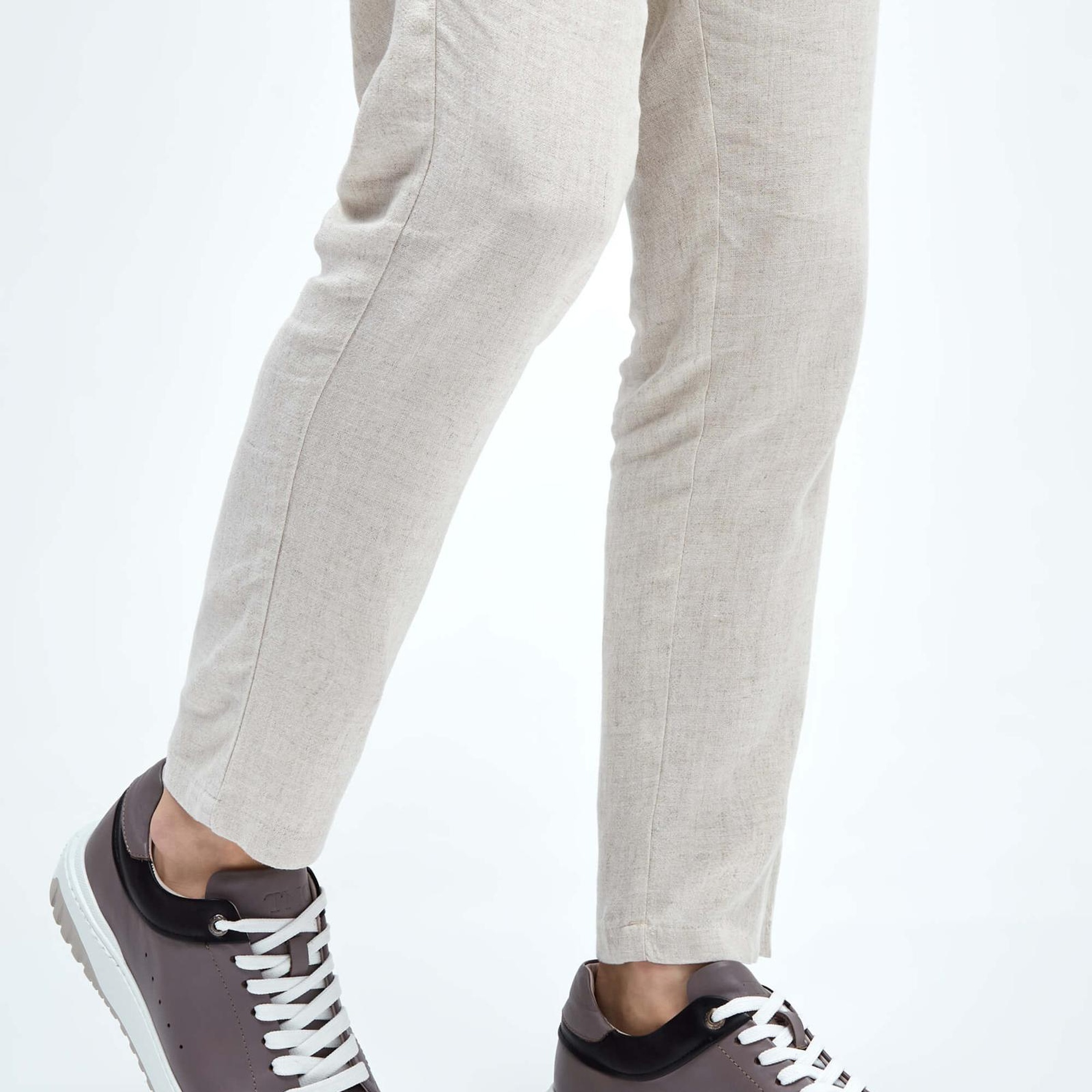 Tamer Tanca Erkek Hakiki Deri Vizon Napa Sneakers & Spor Ayakkabı