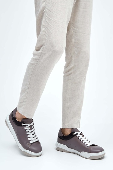  Tamer Tanca Erkek Hakiki Deri Vizon Napa Sneakers & Spor Ayakkabı