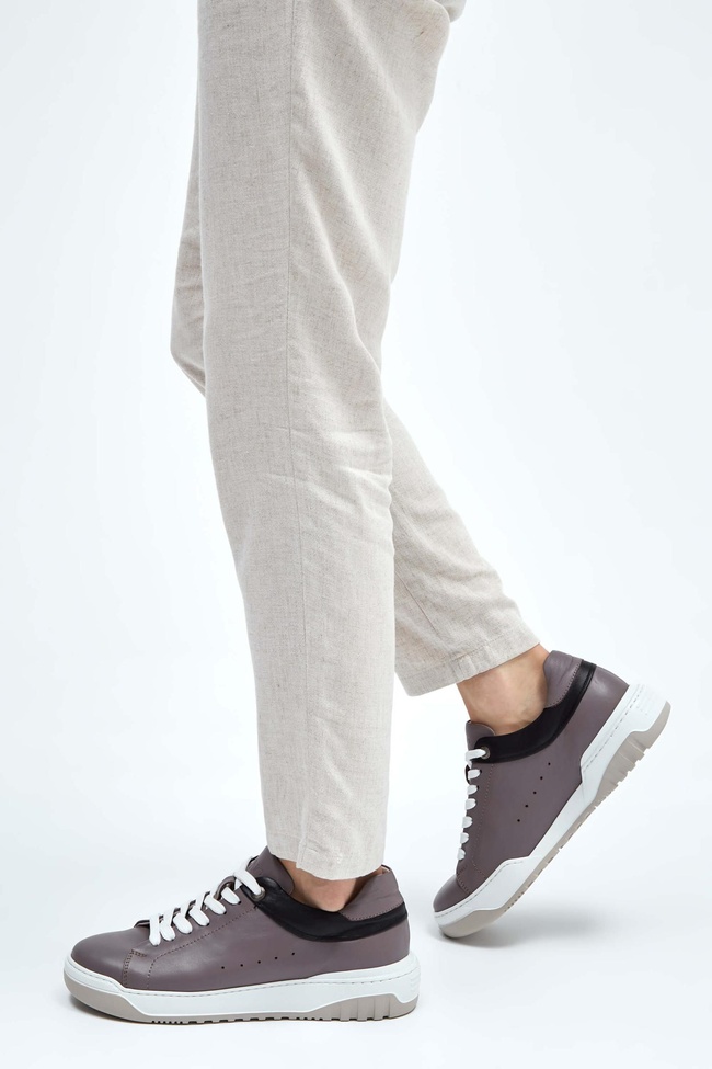  Tamer Tanca Erkek Hakiki Deri Vizon Napa Sneakers & Spor Ayakkabı