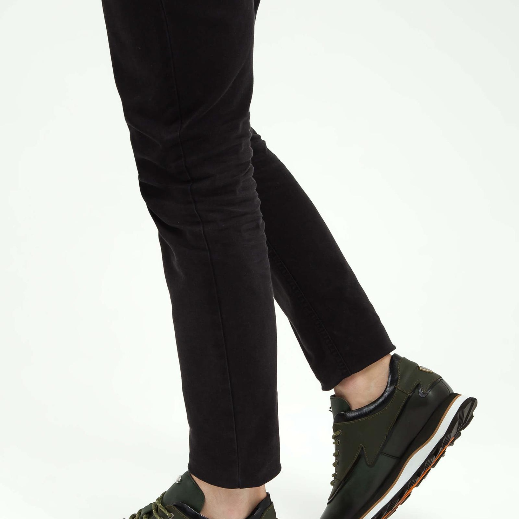 Tamer Tanca Erkek Hakiki Deri Haki Sneakers & Spor Ayakkabı