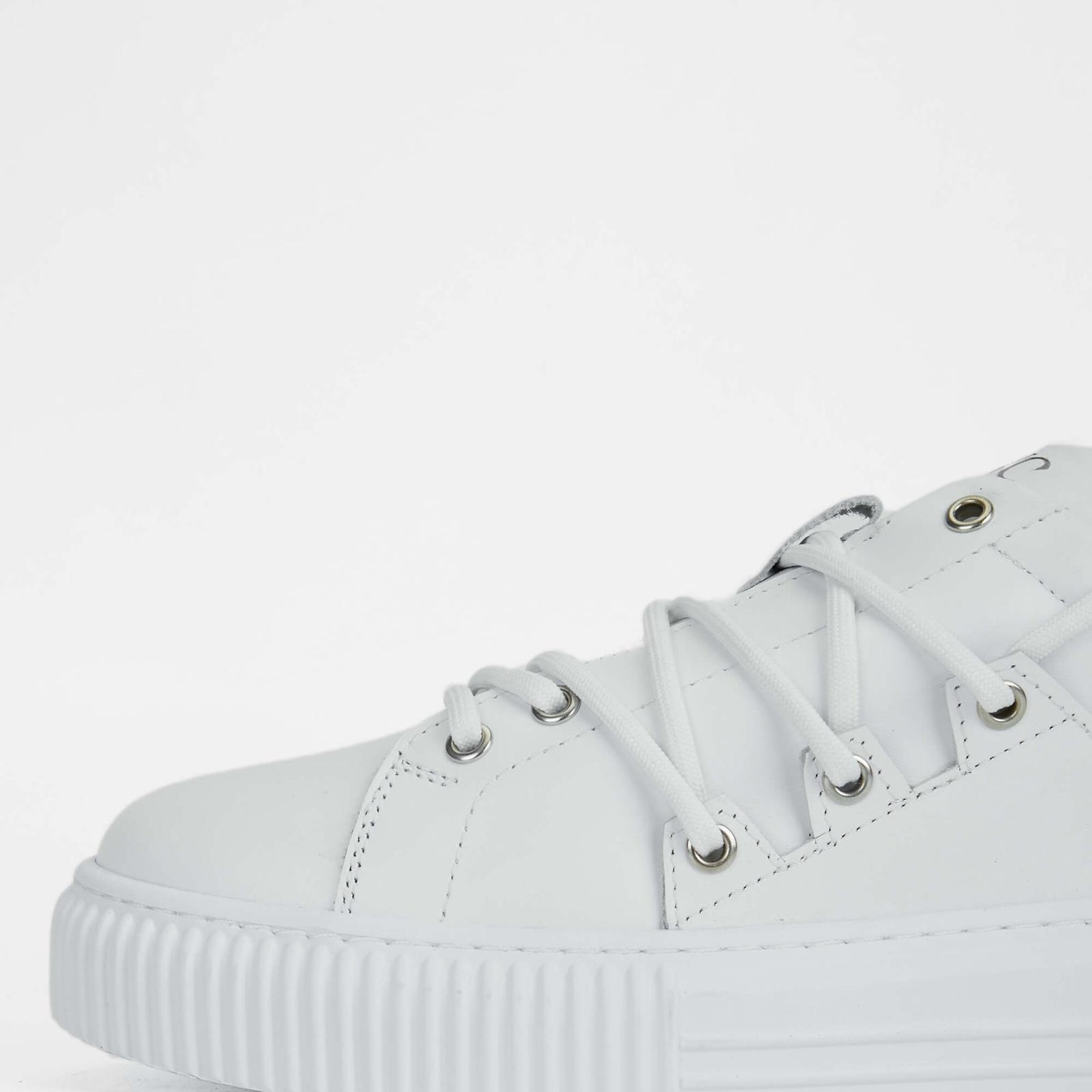 Tamer Tanca Erkek Hakiki Deri Beyaz Sneakers & Spor Ayakkabı