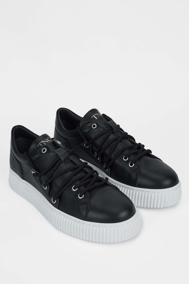  Tamer Tanca Erkek Hakiki Deri Lacivert Sneakers & Spor Ayakkabı