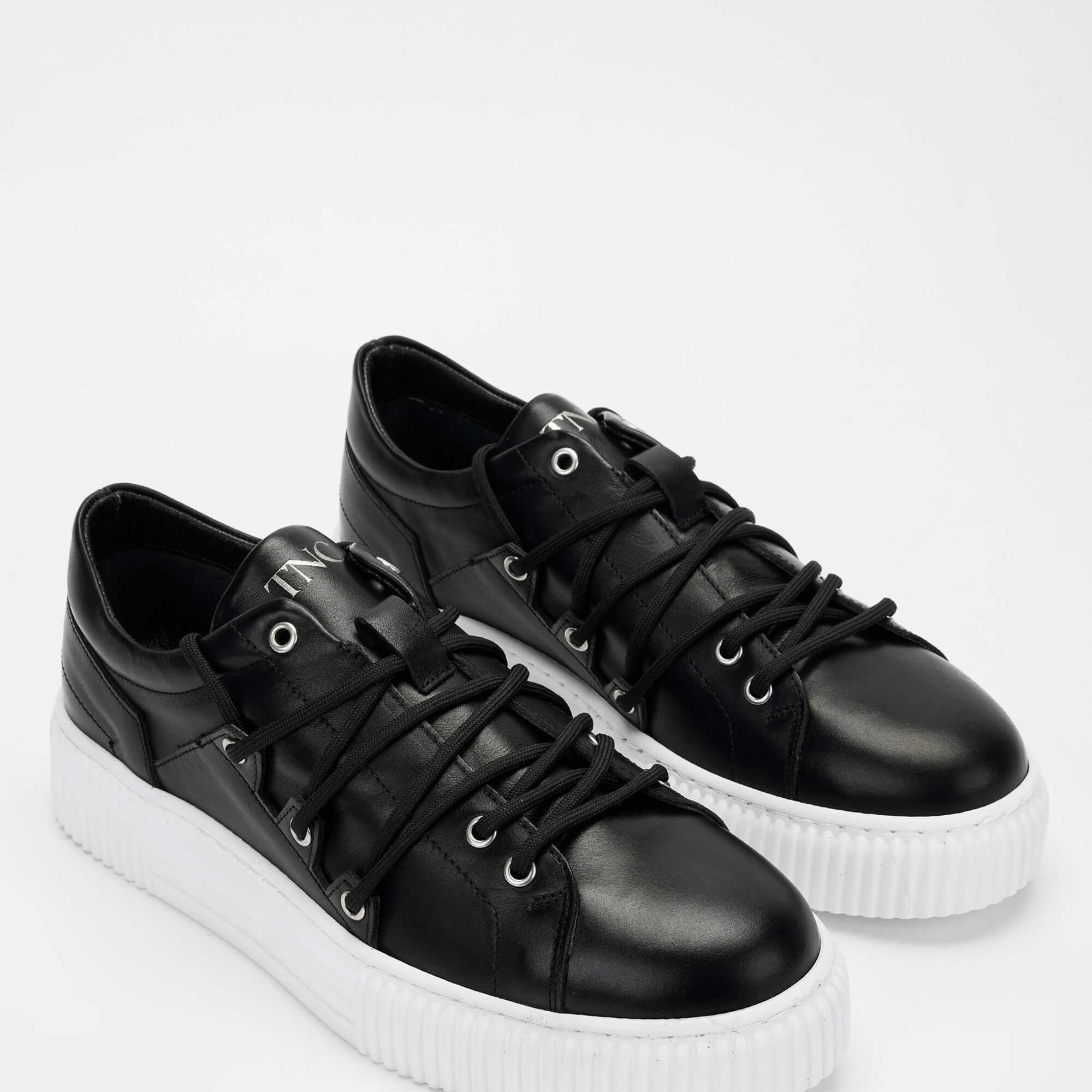 Tamer Tanca Erkek Hakiki Deri Siyah Sneakers & Spor Ayakkabı