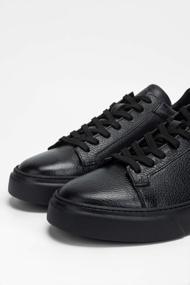  Tamer Tanca Erkek Hakiki Deri Siyah Taban Sneakers & Spor Ayakkabı