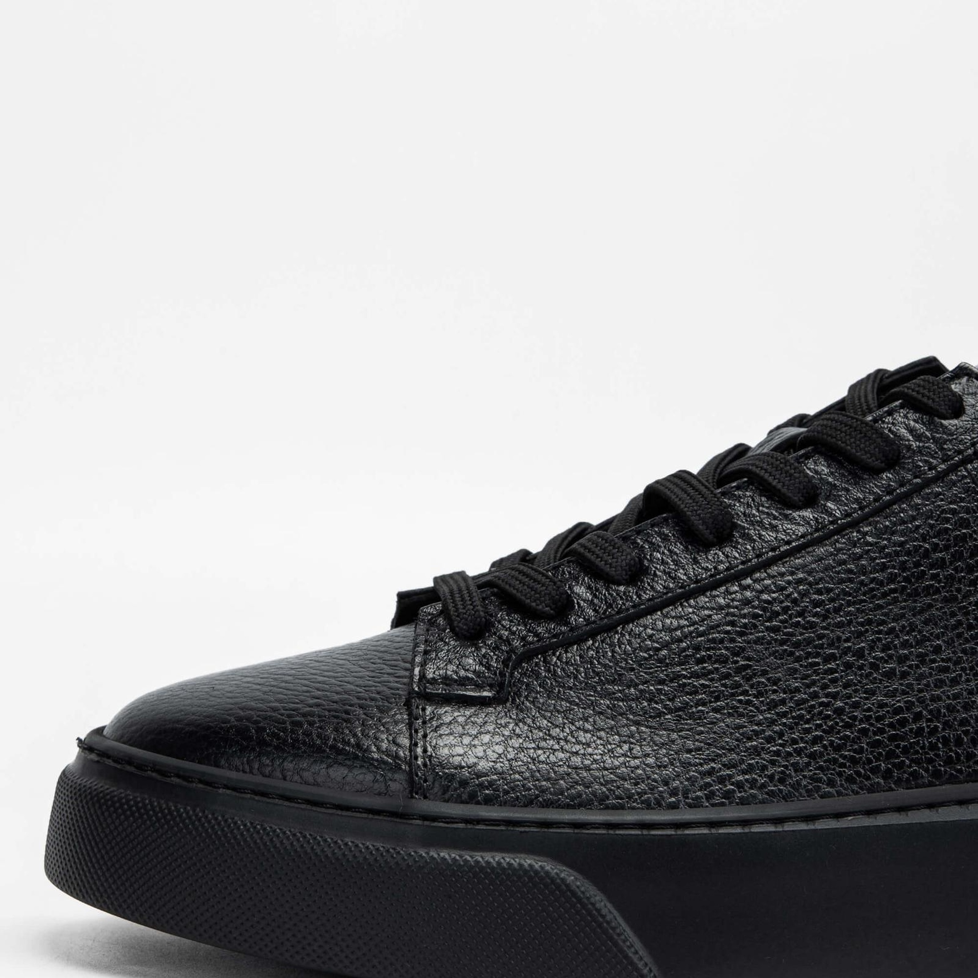 Tamer Tanca Erkek Hakiki Deri Siyah Taban Sneakers & Spor Ayakkabı