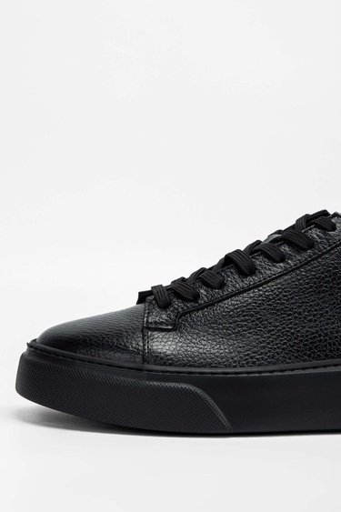  Tamer Tanca Erkek Hakiki Deri Siyah Taban Sneakers & Spor Ayakkabı
