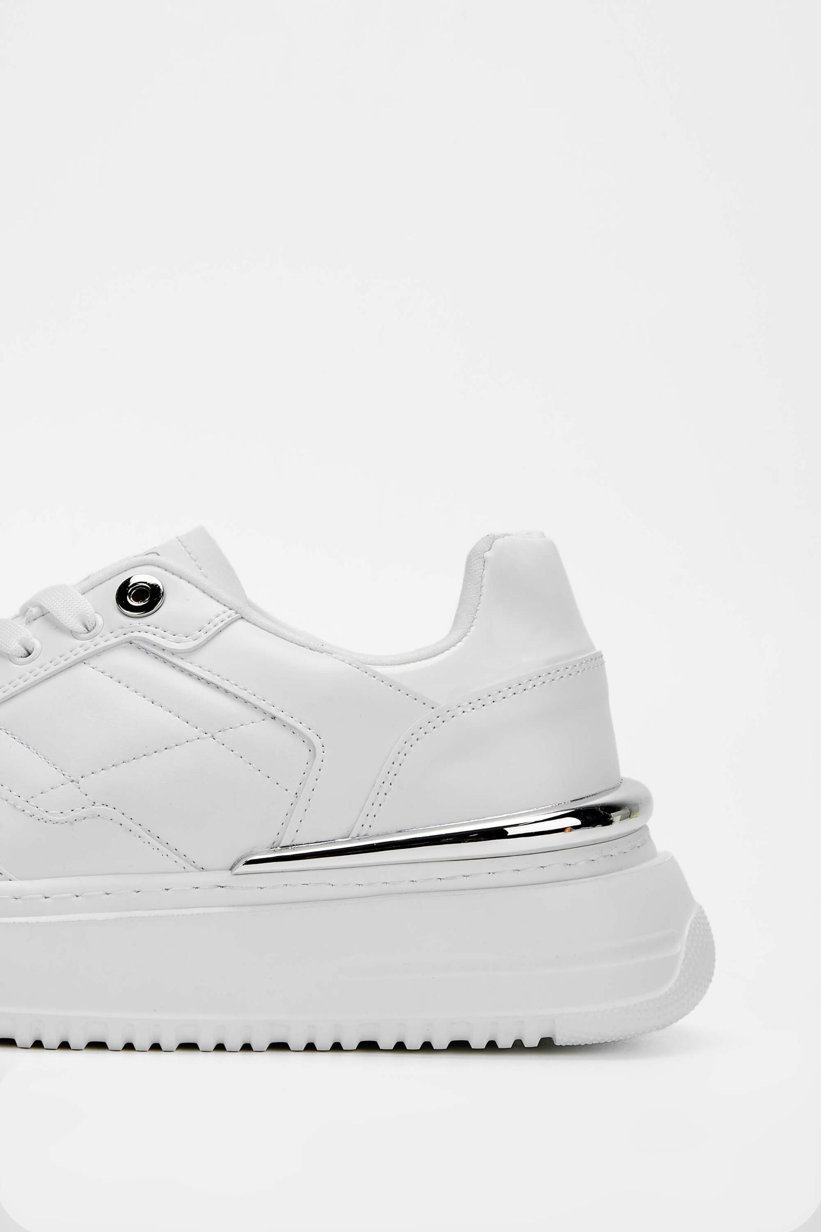 Tamer Tanca Tamer Tanca Erkek Vegan Beyaz Sneakers &amp; Spor Ayakkabı | FashFed Beyaz - 6. görsel