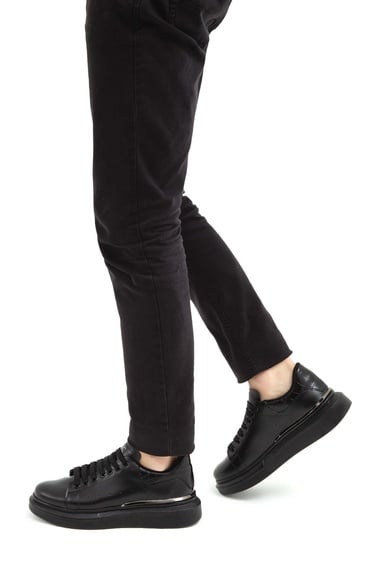  Tamer Tanca Erkek Vegan Siyah Sneakers & Spor Ayakkabı